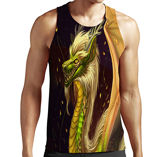 Men's Unisex Tank Top Undershirt 3D Print Dragon Graphic Prints Plus Size Print Sleeveless Casual Tops Basic Designer Big and Tall Black
Men's Unisex Tank Top Undershirt 3D Print Dragon Graphic Prints Plus Size Print Sleeveless Casual Tops Basic Designer Big and Tall Black