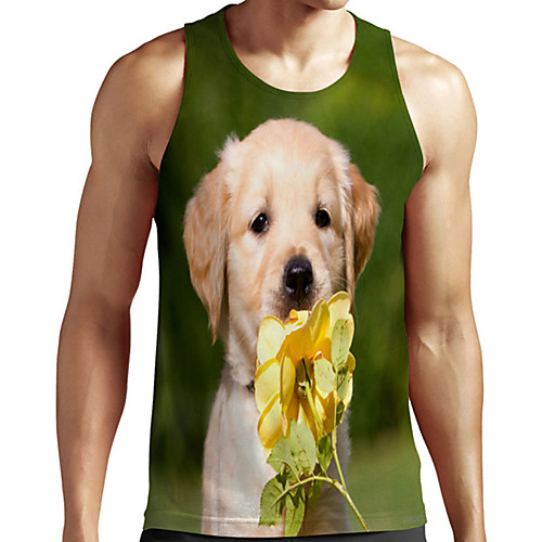Men's Unisex Tank Top Undershirt 3D Print Dog Graphic Prints Plus Size Print Sleeveless Casual Tops Basic Designer Big and Tall Green
Men's Unisex Tank Top Undershirt 3D Print Dog Graphic Prints Plus Size Print Sleeveless Casual Tops Basic Designer Big and Tall Green