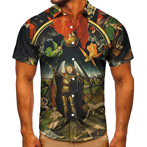 Men's Shirt 3D Print Graphic Prints Human Button-Down Short Sleeve Street Tops Casual Fashion Classic Breathable Gray
Men's Shirt 3D Print Graphic Prints Human Button-Down Short Sleeve Street Tops Casual Fashion Classic Breathable Gray