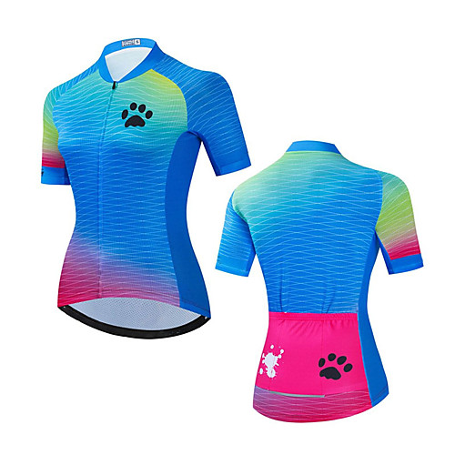 21Grams Women's Short Sleeve Cycling Jersey Summer Spandex Polyester Blue Gradient Bike Jersey Top Mountain Bike MTB Road Bike Cycling Quick Dry Moisture Wicking Breathable Sports Clothing Apparel
21Grams Women's Short Sleeve Cycling Jersey Summer Spandex Polyester Blue Gradient Bike Jersey Top Mountain Bike MTB Road Bike Cycling Quick Dry Moisture Wicking Breathable Sports Clothing Apparel