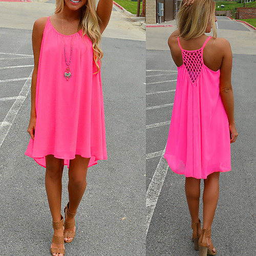 Women's Strap Dress Short Mini Dress fluorescent green Orange White Black Rose Red Sleeveless Solid Color Summer Casual 2021 S M L XL XXL XXXL
Women's Strap Dress Short Mini Dress fluorescent green Orange White Black Rose Red Sleeveless Solid Color Summer Casual 2021 S M L XL XXL XXXL