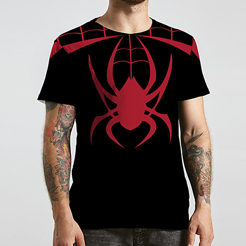Men's Unisex Tee T shirt 3D Print Graphic Prints Spider Plus Size Print Short Sleeve Casual Tops Basic Designer Big and Tall Black
Men's Unisex Tee T shirt 3D Print Graphic Prints Spider Plus Size Print Short Sleeve Casual Tops Basic Designer Big and Tall Black