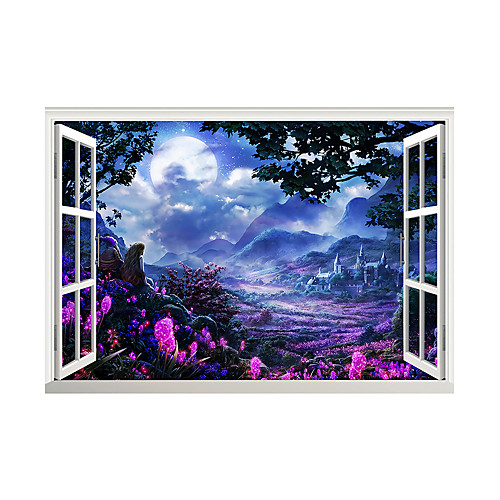 3D False Window Dreamy Purple Mountain Garden Home Children's Room Background Decoration Can Be Removed Stickers
3D False Window Dreamy Purple Mountain Garden Home Children's Room Background Decoration Can Be Removed Stickers