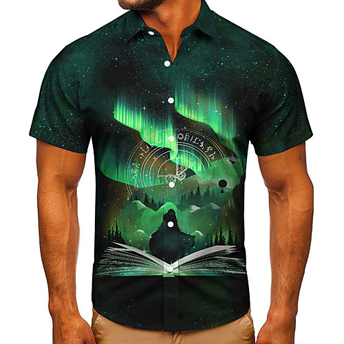 Men's Shirt 3D Print Graphic Prints Book Button-Down Short Sleeve Street Tops Casual Fashion Classic Breathable Green
Men's Shirt 3D Print Graphic Prints Book Button-Down Short Sleeve Street Tops Casual Fashion Classic Breathable Green