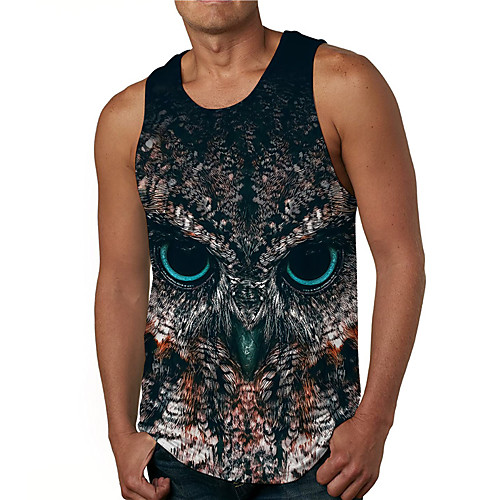 Men's Tank Top Undershirt 3D Print Graphic Prints Owl Print Sleeveless Daily Tops Casual Designer Big and Tall Black
Men's Tank Top Undershirt 3D Print Graphic Prints Owl Print Sleeveless Daily Tops Casual Designer Big and Tall Black