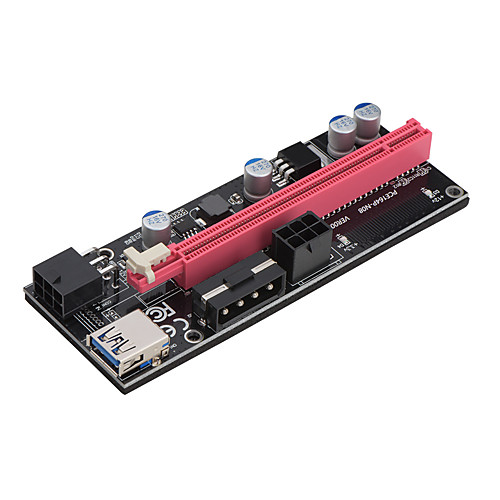 New PCI-E pcie Riser 009 Express 1X to 16x Extender PCI E USB Riser 009S Dual 6Pin Adapter Card SATA 15pin for BTC Miner
New PCI-E pcie Riser 009 Express 1X to 16x Extender PCI E USB Riser 009S Dual 6Pin Adapter Card SATA 15pin for BTC Miner