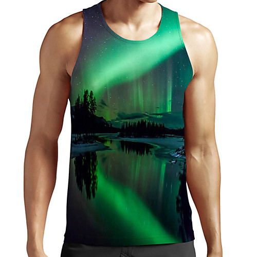 Men's Unisex Tank Top Undershirt 3D Print Scenery Graphic Prints Plus Size Print Sleeveless Casual Tops Basic Fashion Designer Breathable Green
Men's Unisex Tank Top Undershirt 3D Print Scenery Graphic Prints Plus Size Print Sleeveless Casual Tops Basic Fashion Designer Breathable Green