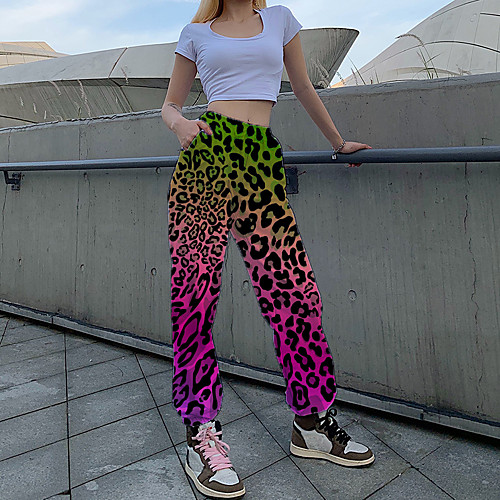 Women's Fashion Casual / Sporty Comfort Fitness Weekend Sweatpants Pants Gradient Leopard Full Length Pocket Print Blushing Pink
Women's Fashion Casual / Sporty Comfort Fitness Weekend Sweatpants Pants Gradient Leopard Full Length Pocket Print Blushing Pink