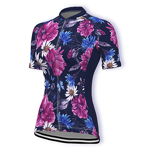21Grams Women's Short Sleeve Cycling Jersey Summer Spandex Polyester Dark Blue Floral Botanical Bike Jersey Top Mountain Bike MTB Road Bike Cycling Quick Dry Moisture Wicking Breathable Sports
21Grams Women's Short Sleeve Cycling Jersey Summer Spandex Polyester Dark Blue Floral Botanical Bike Jersey Top Mountain Bike MTB Road Bike Cycling Quick Dry Moisture Wicking Breathable Sports