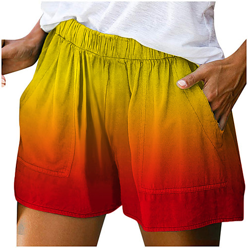 Women's Shorts Chino Outdoor Sports Holiday Going out Shorts Pants Gradient Short Print Red Green Light Blue
Women's Shorts Chino Outdoor Sports Holiday Going out Shorts Pants Gradient Short Print Red Green Light Blue