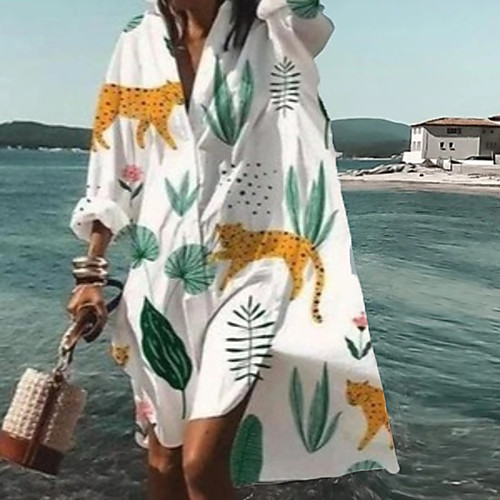 Women's Shirt Dress Knee Length Dress Blue Purple Yellow Blushing Pink Fuchsia White Red Long Sleeve Floral Print Print Spring Summer V Neck Elegant Casual Holiday Loose 2021 S M L XL XXL 3XL 4XL 5XL
Women's Shirt Dress Knee Length Dress Blue Purple Yellow Blushing Pink Fuchsia White Red Long Sleeve Floral Print Print Spring Summer V Neck Elegant Casual Holiday Loose 2021 S M L XL XXL 3XL 4XL 5XL
