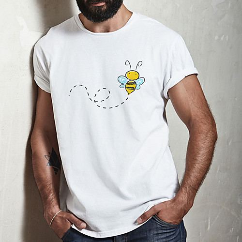 Men's Unisex Tee T shirt Hot Stamping Graphic Prints Bee Animal Plus Size Print Short Sleeve Casual Tops Cotton Basic Fashion Designer Big and Tall White
Men's Unisex Tee T shirt Hot Stamping Graphic Prints Bee Animal Plus Size Print Short Sleeve Casual Tops Cotton Basic Fashion Designer Big and Tall White