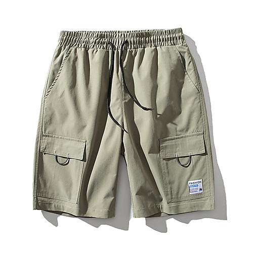 Men's Shorts Chino Sports Loose Daily Chinos Shorts Bermuda shorts Pants Solid Colored Knee Length Pocket Black Green / Summer / Drawstring
Men's Shorts Chino Sports Loose Daily Chinos Shorts Bermuda shorts Pants Solid Colored Knee Length Pocket Black Green / Summer / Drawstring