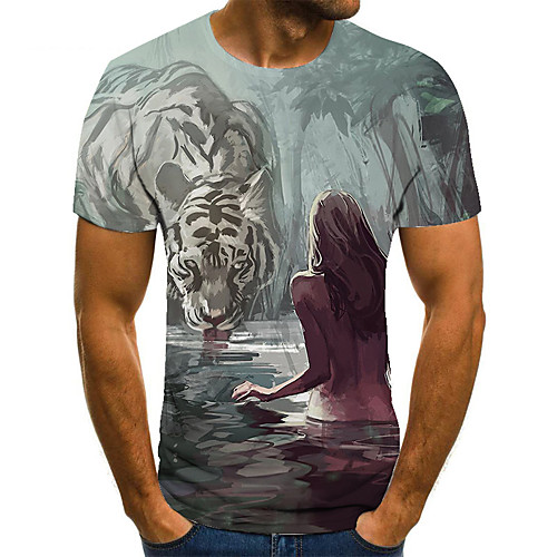 Men's Unisex Tee T shirt 3D Print Graphic Prints Human Plus Size Print Short Sleeve Casual Tops Basic Fashion Designer Big and Tall Gray
Men's Unisex Tee T shirt 3D Print Graphic Prints Human Plus Size Print Short Sleeve Casual Tops Basic Fashion Designer Big and Tall Gray