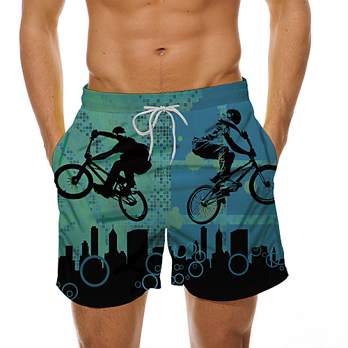 Men's Casual Designer Quick Dry Breathable Beach Swimming Pool Shorts Bermuda shorts Board Shorts Pants Graphic Prints Bicycle Short 3D Print Drawstring Elastic Waist Black Green / Summer
Men's Casual Designer Quick Dry Breathable Beach Swimming Pool Shorts Bermuda shorts Board Shorts Pants Graphic Prints Bicycle Short 3D Print Drawstring Elastic Waist Black Green / Summer