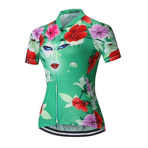 21Grams Women's Short Sleeve Cycling Jersey Summer Spandex Polyester Green Floral Botanical Bike Jersey Top Mountain Bike MTB Road Bike Cycling Quick Dry Moisture Wicking Breathable Sports Clothing
21Grams Women's Short Sleeve Cycling Jersey Summer Spandex Polyester Green Floral Botanical Bike Jersey Top Mountain Bike MTB Road Bike Cycling Quick Dry Moisture Wicking Breathable Sports Clothing