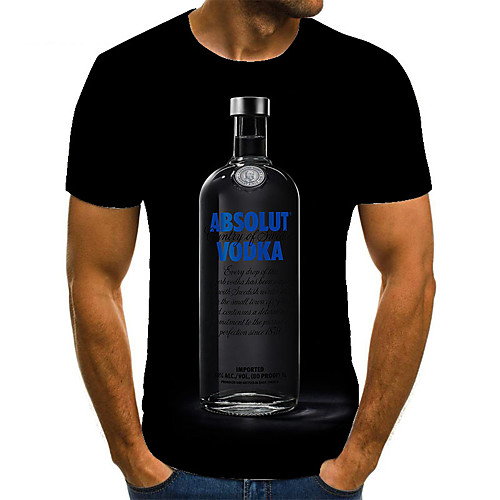 Men's Unisex Tee T shirt 3D Print Graphic Prints Wine bottle Plus Size Print Short Sleeve Casual Tops Basic Fashion Designer Big and Tall Black
Men's Unisex Tee T shirt 3D Print Graphic Prints Wine bottle Plus Size Print Short Sleeve Casual Tops Basic Fashion Designer Big and Tall Black