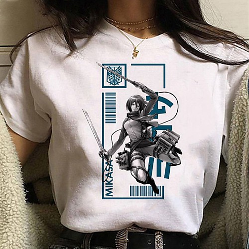 Inspired by Attack on Titan Cosplay Anime Cartoon Polyester / Cotton Blend Print Harajuku Graphic Kawaii T-shirt For Women's / Men's
Inspired by Attack on Titan Cosplay Anime Cartoon Polyester / Cotton Blend Print Harajuku Graphic Kawaii T-shirt For Women's / Men's