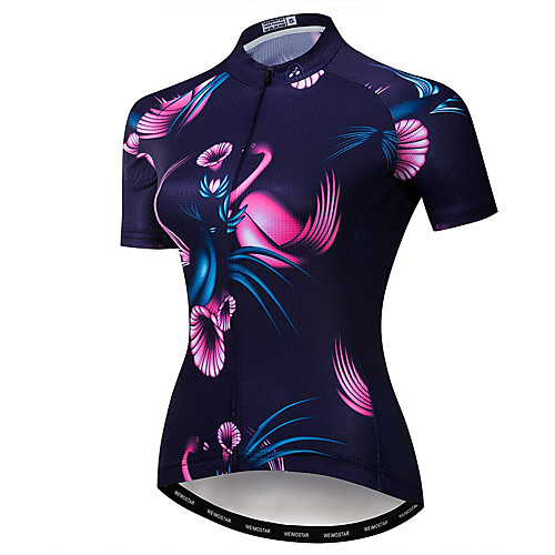 21Grams Women's Short Sleeve Cycling Jersey Summer Spandex Polyester Violet Floral Botanical Bird Bike Jersey Top Mountain Bike MTB Road Bike Cycling Quick Dry Moisture Wicking Breathable Sports
21Grams Women's Short Sleeve Cycling Jersey Summer Spandex Polyester Violet Floral Botanical Bird Bike Jersey Top Mountain Bike MTB Road Bike Cycling Quick Dry Moisture Wicking Breathable Sports
