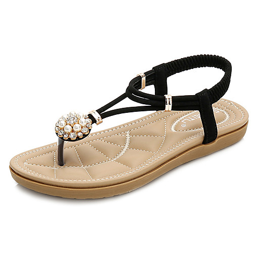 Women's Sandals Boho Bohemia Beach Flat Heel PU Rhinestone Imitation Pearl Almond Black Blue
Women's Sandals Boho Bohemia Beach Flat Heel PU Rhinestone Imitation Pearl Almond Black Blue