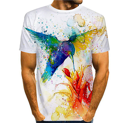 Men's Tee T shirt Shirt 3D Print Graphic Prints Bird Print Short Sleeve Daily Tops Casual Designer Big and Tall Round Neck White / Summer
Men's Tee T shirt Shirt 3D Print Graphic Prints Bird Print Short Sleeve Daily Tops Casual Designer Big and Tall Round Neck White / Summer