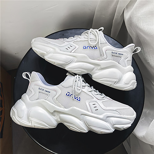 Men's Trainers Athletic Shoes Sporty Daily Walking Shoes PU Elastic Fabric Breathable Non-slipping Wear Proof White Black Gray Summer
Men's Trainers Athletic Shoes Sporty Daily Walking Shoes PU Elastic Fabric Breathable Non-slipping Wear Proof White Black Gray Summer