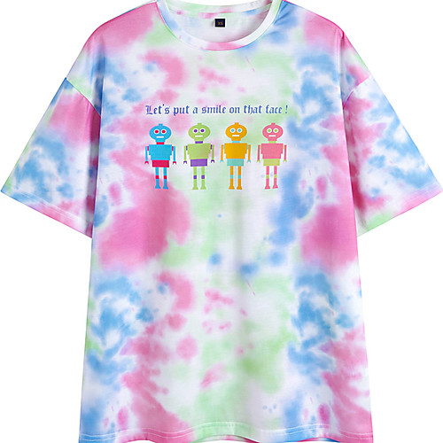 Men's Unisex Tee T shirt Hot Stamping Anime Graphic Prints Letter Plus Size Short Sleeve Casual Tops 100% Cotton Basic Vintage Designer Big and Tall Rainbow
Men's Unisex Tee T shirt Hot Stamping Anime Graphic Prints Letter Plus Size Short Sleeve Casual Tops 100% Cotton Basic Vintage Designer Big and Tall Rainbow