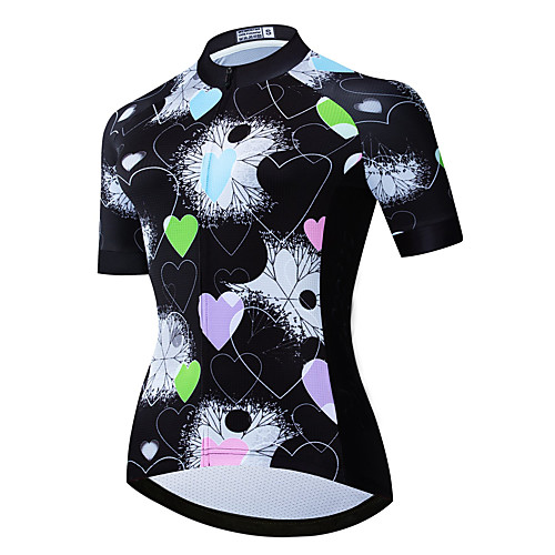 21Grams Women's Short Sleeve Cycling Jersey Summer Spandex Polyester Black Heart Bike Jersey Top Mountain Bike MTB Road Bike Cycling Quick Dry Moisture Wicking Breathable Sports Clothing Apparel
21Grams Women's Short Sleeve Cycling Jersey Summer Spandex Polyester Black Heart Bike Jersey Top Mountain Bike MTB Road Bike Cycling Quick Dry Moisture Wicking Breathable Sports Clothing Apparel
