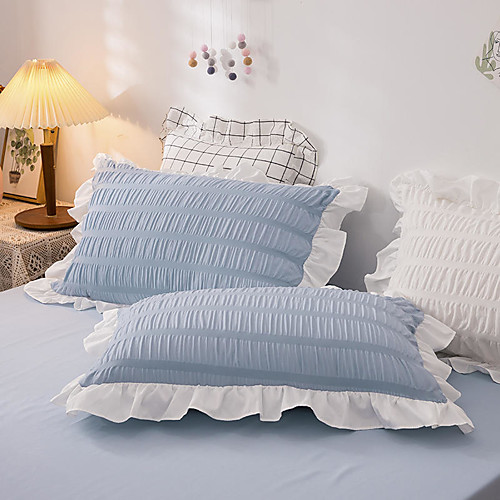 Luxury Quality Solid Color Refreshing Pillow Cases Soft Comfortable Decoration /2PCS Home Office Pillowcase Living Room Bedroom Sofa Cushion Cover Girly Style Soft Comfortable Outdoor Cushion
Luxury Quality Solid Color Refreshing Pillow Cases Soft Comfortable Decoration /2PCS Home Office Pillowcase Living Room Bedroom Sofa Cushion Cover Girly Style Soft Comfortable Outdoor Cushion