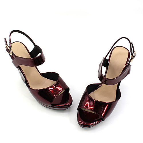 Women's Sandals Wedge Sandals Platform Sandals Wedge Heel Peep Toe PU Synthetics Burgundy Black Blue
Women's Sandals Wedge Sandals Platform Sandals Wedge Heel Peep Toe PU Synthetics Burgundy Black Blue
