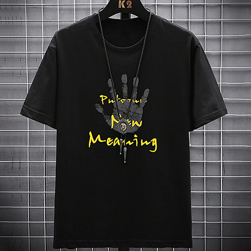 Men's Unisex Tee T shirt Hot Stamping Graphic Prints Hand Letter Plus Size Print Short Sleeve Casual Tops Cotton Basic Fashion Designer Big and Tall White Black Light gray
Men's Unisex Tee T shirt Hot Stamping Graphic Prints Hand Letter Plus Size Print Short Sleeve Casual Tops Cotton Basic Fashion Designer Big and Tall White Black Light gray