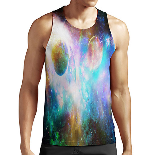 Men's Unisex Tank Top Undershirt 3D Print Galaxy Graphic Prints Plus Size Print Sleeveless Casual Tops Basic Designer Big and Tall Blue
Men's Unisex Tank Top Undershirt 3D Print Galaxy Graphic Prints Plus Size Print Sleeveless Casual Tops Basic Designer Big and Tall Blue