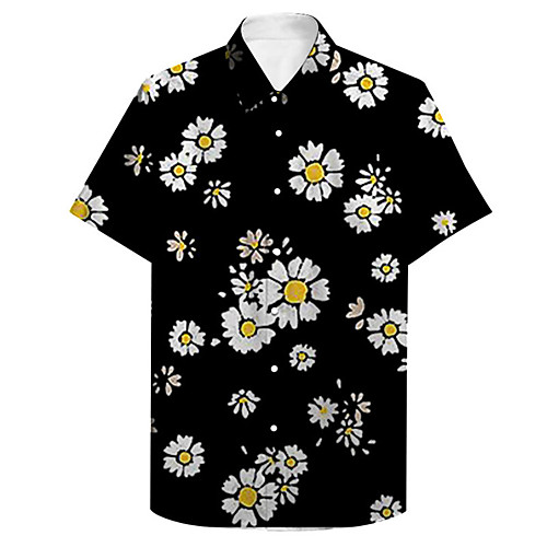 Men's Shirt 3D Print Daisy Plus Size 3D Print Button-Down Short Sleeve Casual Tops Casual Fashion Streetwear Breathable Black / Sports
Men's Shirt 3D Print Daisy Plus Size 3D Print Button-Down Short Sleeve Casual Tops Casual Fashion Streetwear Breathable Black / Sports
