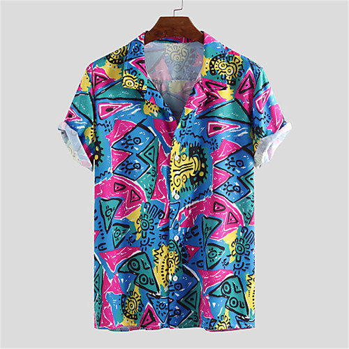 Men's Shirt Graffiti Button-Down Short Sleeve Casual Tops Lightweight Casual Fashion Breathable Blue Purple Green
Men's Shirt Graffiti Button-Down Short Sleeve Casual Tops Lightweight Casual Fashion Breathable Blue Purple Green