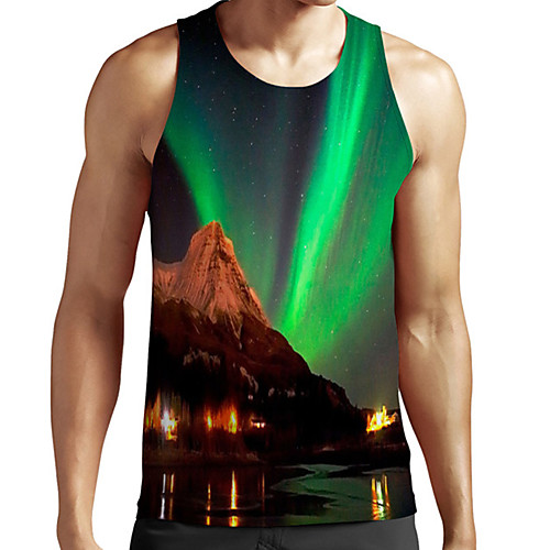 Men's Unisex Tank Top Undershirt 3D Print Scenery Graphic Prints Plus Size Print Sleeveless Casual Tops Basic Fashion Designer Breathable Green
Men's Unisex Tank Top Undershirt 3D Print Scenery Graphic Prints Plus Size Print Sleeveless Casual Tops Basic Fashion Designer Breathable Green