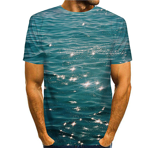 Men's Tee T shirt 3D Print Graphic Prints Running water Print Short Sleeve Daily Tops Casual Designer Big and Tall Blue
Men's Tee T shirt 3D Print Graphic Prints Running water Print Short Sleeve Daily Tops Casual Designer Big and Tall Blue