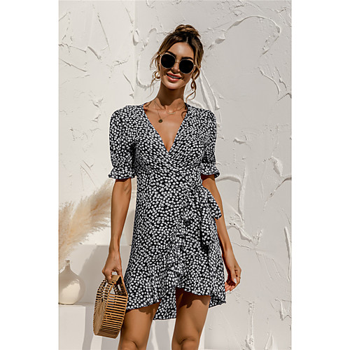 Women's A Line Dress Knee Length Dress Blue Black Red Short Sleeve Dot Summer Casual 2021 S M L XL XXL
Women's A Line Dress Knee Length Dress Blue Black Red Short Sleeve Dot Summer Casual 2021 S M L XL XXL