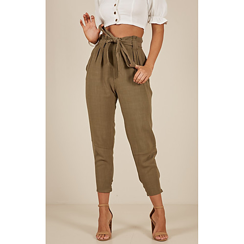 Women's Fashion Sophisticated Comfort Daily Work Pants Pants Plain Ankle-Length Novelty ArmyGreen
Women's Fashion Sophisticated Comfort Daily Work Pants Pants Plain Ankle-Length Novelty ArmyGreen