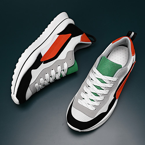 Men's Trainers Athletic Shoes Sporty Daily Walking Shoes PU Elastic Fabric Breathable Non-slipping Wear Proof White / Purple Orange / Black Black Spring Summer
Men's Trainers Athletic Shoes Sporty Daily Walking Shoes PU Elastic Fabric Breathable Non-slipping Wear Proof White / Purple Orange / Black Black Spring Summer