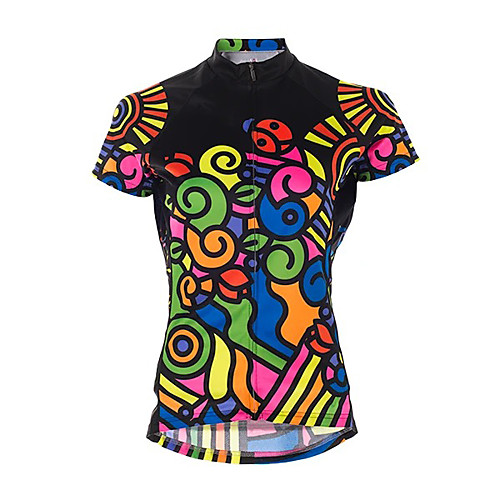 21Grams Women's Short Sleeve Cycling Jersey Summer Spandex Polyester Black Rainbow Stripes Bike Jersey Top Mountain Bike MTB Road Bike Cycling Quick Dry Moisture Wicking Breathable Sports Clothing
21Grams Women's Short Sleeve Cycling Jersey Summer Spandex Polyester Black Rainbow Stripes Bike Jersey Top Mountain Bike MTB Road Bike Cycling Quick Dry Moisture Wicking Breathable Sports Clothing