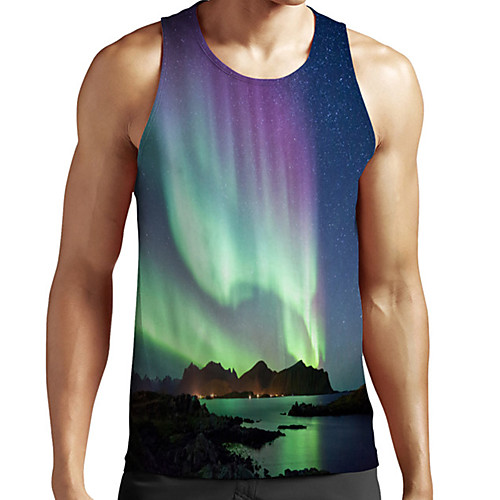 Men's Unisex Tank Top Undershirt 3D Print Scenery Graphic Prints Plus Size Print Sleeveless Casual Tops Basic Fashion Designer Breathable Blue
Men's Unisex Tank Top Undershirt 3D Print Scenery Graphic Prints Plus Size Print Sleeveless Casual Tops Basic Fashion Designer Breathable Blue