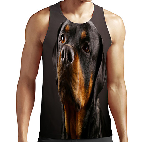 Men's Unisex Tank Top Undershirt Shirt 3D Print Dog Graphic Prints Plus Size Print Sleeveless Casual Tops Basic Designer Big and Tall Round Neck Black / Summer
Men's Unisex Tank Top Undershirt Shirt 3D Print Dog Graphic Prints Plus Size Print Sleeveless Casual Tops Basic Designer Big and Tall Round Neck Black / Summer
