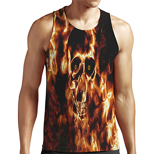 Men's Unisex Tank Top Undershirt 3D Print Graphic Prints Skull Plus Size Print Sleeveless Casual Tops Basic Designer Big and Tall Orange
Men's Unisex Tank Top Undershirt 3D Print Graphic Prints Skull Plus Size Print Sleeveless Casual Tops Basic Designer Big and Tall Orange