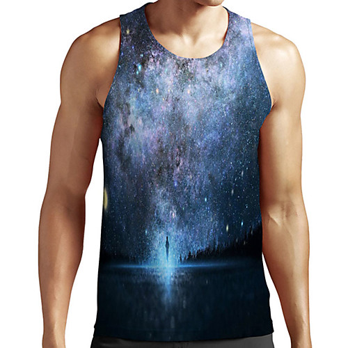Men's Unisex Tank Top Undershirt 3D Print Galaxy Graphic Prints Plus Size Print Sleeveless Casual Tops Basic Designer Big and Tall Blue
Men's Unisex Tank Top Undershirt 3D Print Galaxy Graphic Prints Plus Size Print Sleeveless Casual Tops Basic Designer Big and Tall Blue