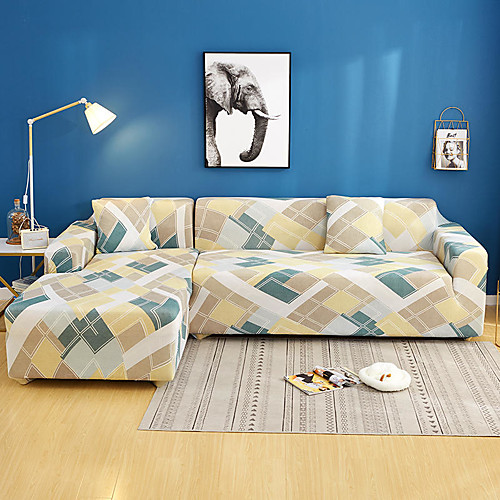 Geometric Grid Print Dustproof All-powerful Slipcovers Stretch L Shape Sofa Cover Super Soft Fabric Couch Cover Sofa Furniture Protector with One Free Boster Case
Geometric Grid Print Dustproof All-powerful Slipcovers Stretch L Shape Sofa Cover Super Soft Fabric Couch Cover Sofa Furniture Protector with One Free Boster Case