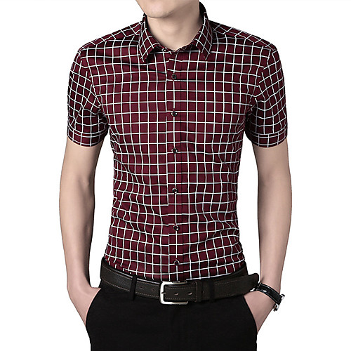 Men's Shirt non-printing Lattice Short Sleeve Casual Tops Cotton Basic Casual Red Blushing Pink Light Blue
Men's Shirt non-printing Lattice Short Sleeve Casual Tops Cotton Basic Casual Red Blushing Pink Light Blue