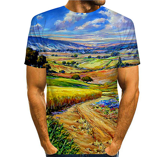 Men's Tee T shirt Shirt 3D Print Scenery Graphic Prints Print Short Sleeve Daily Tops Casual Designer Big and Tall Round Neck Green / Summer
Men's Tee T shirt Shirt 3D Print Scenery Graphic Prints Print Short Sleeve Daily Tops Casual Designer Big and Tall Round Neck Green / Summer