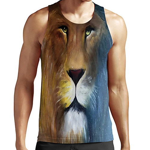 Men's Unisex Tank Top Undershirt 3D Print Graphic Prints Lion Animal Plus Size Print Sleeveless Casual Tops Basic Fashion Designer Breathable Gray
Men's Unisex Tank Top Undershirt 3D Print Graphic Prints Lion Animal Plus Size Print Sleeveless Casual Tops Basic Fashion Designer Breathable Gray