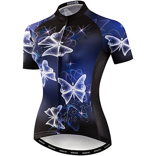 21Grams Women's Short Sleeve Cycling Jersey Summer Spandex Polyester Blue Butterfly Bike Jersey Top Mountain Bike MTB Road Bike Cycling Quick Dry Moisture Wicking Breathable Sports Clothing Apparel
21Grams Women's Short Sleeve Cycling Jersey Summer Spandex Polyester Blue Butterfly Bike Jersey Top Mountain Bike MTB Road Bike Cycling Quick Dry Moisture Wicking Breathable Sports Clothing Apparel