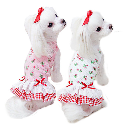 Dog Cat Wedding Dress Puppy Clothes Dog clothes Embroidered Princess Flower Princess Lolita Sweet Casual / Daily Weekend Dog Clothes Puppy Clothes Dog Outfits Breathable White Pink Costume for Girl
Dog Cat Wedding Dress Puppy Clothes Dog clothes Embroidered Princess Flower Princess Lolita Sweet Casual / Daily Weekend Dog Clothes Puppy Clothes Dog Outfits Breathable White Pink Costume for Girl